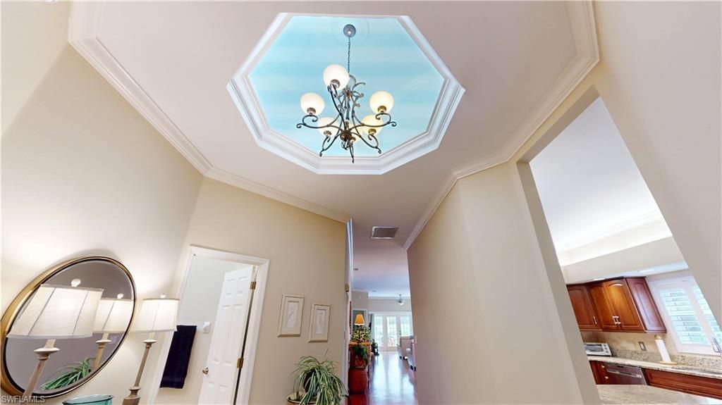 Chandelier, Interior, Wood Texture Flooring