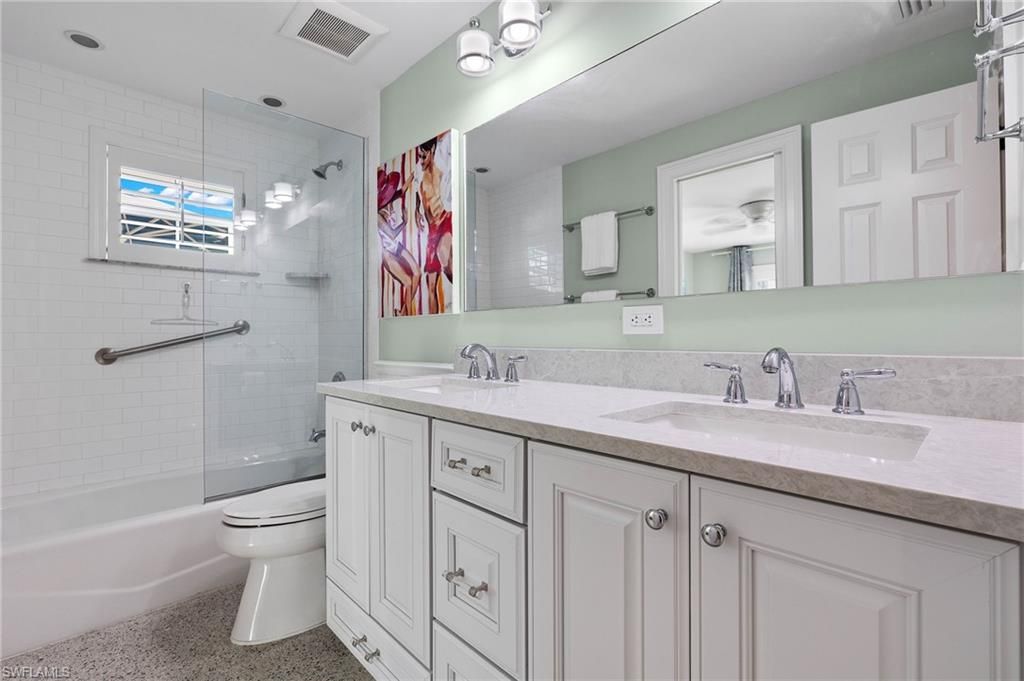Bathroom, Dual Sink Vanities, Glass Shower, Interior