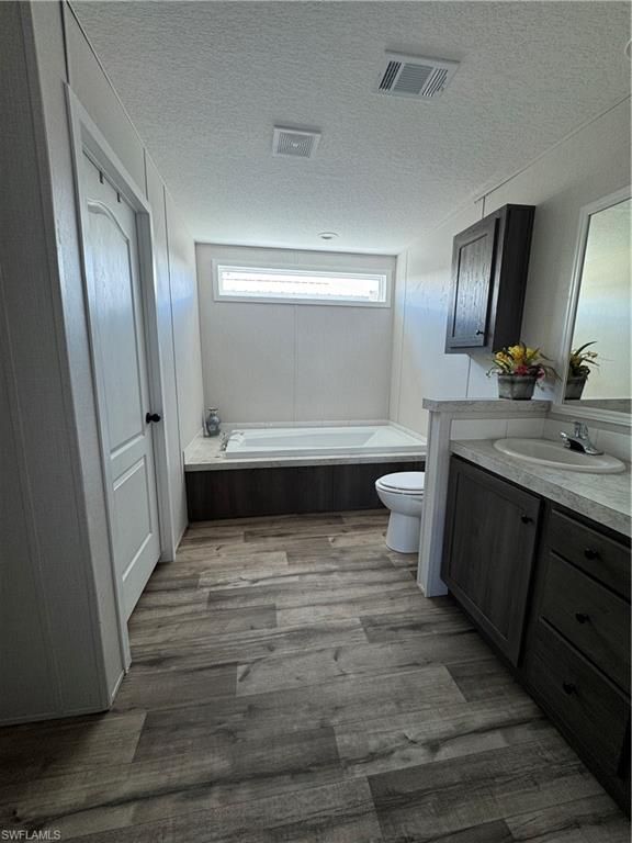 Bathroom, Dual Sink Vanities, Interior, Wood Texture Flooring