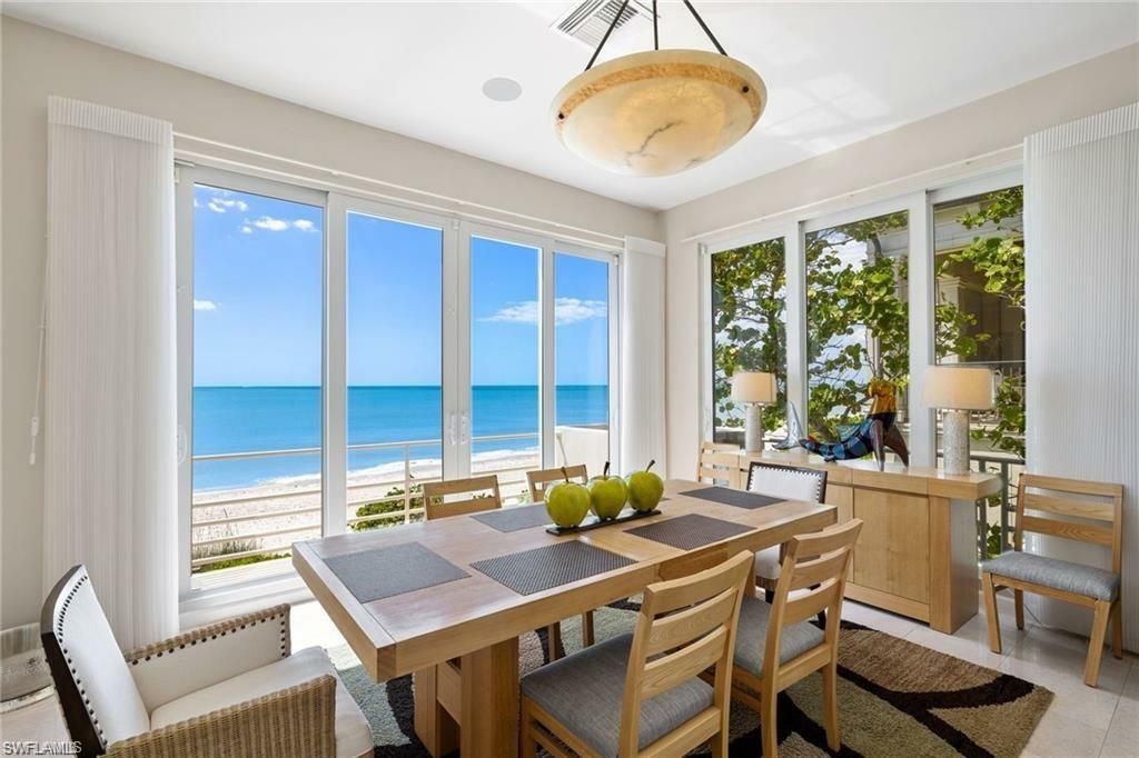 Dining room, Interior, Pendant Lights, Water