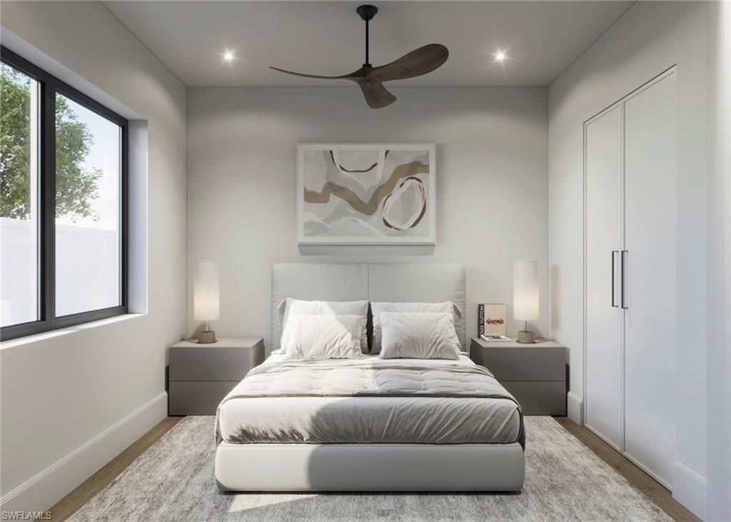 Bedroom, Interior, Recessed Lighting