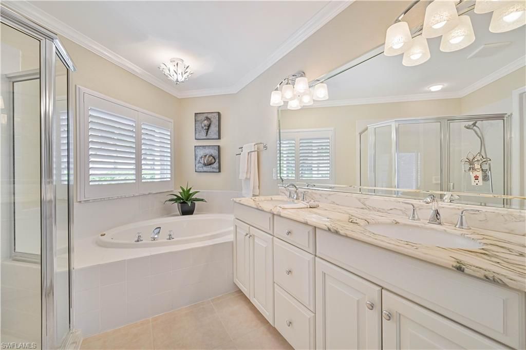 Bathroom, Dual Sink Vanities, Glass Shower, Interior