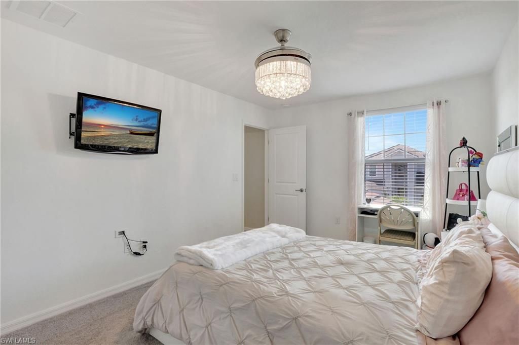 Bedroom, Chandelier, Interior