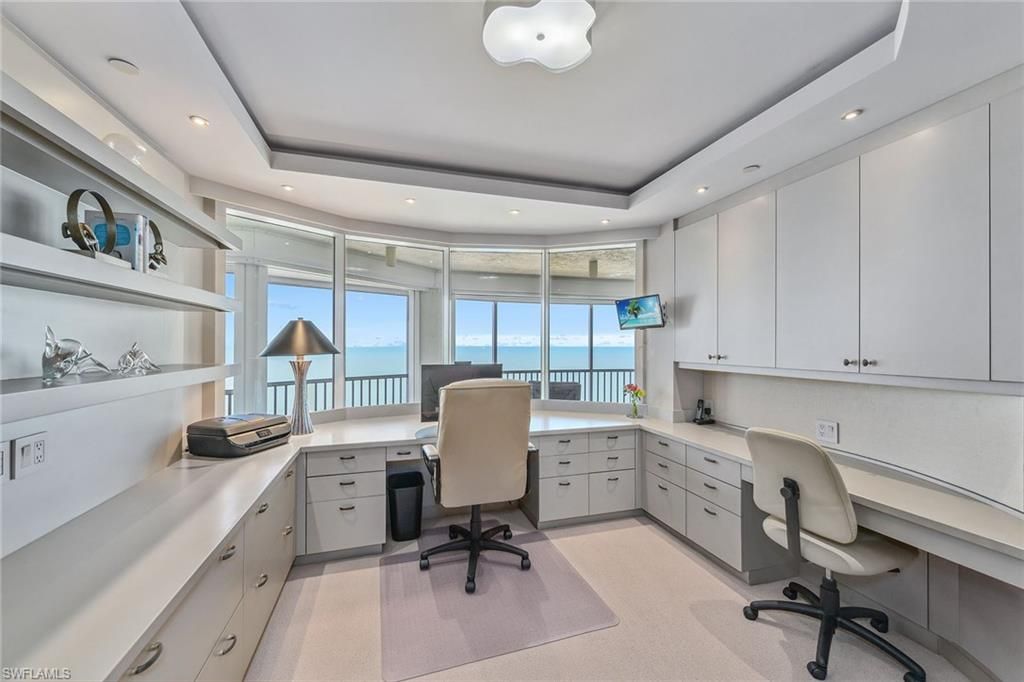Home Office, Interior, Recessed Lighting