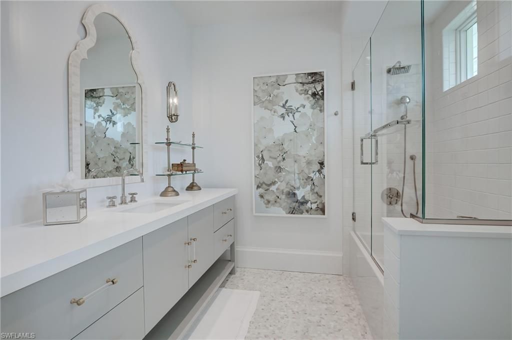 Bathroom, Dual Sink Vanities, Glass Shower, Interior