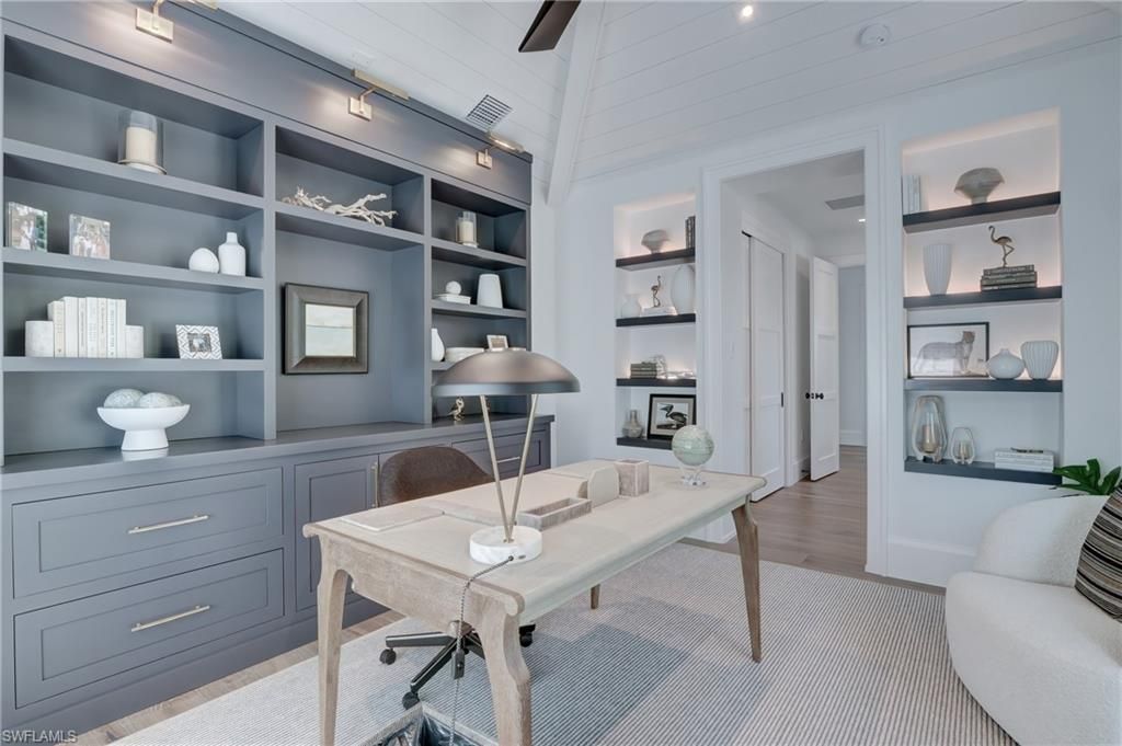 Home Office, Interior, Wood Texture Flooring