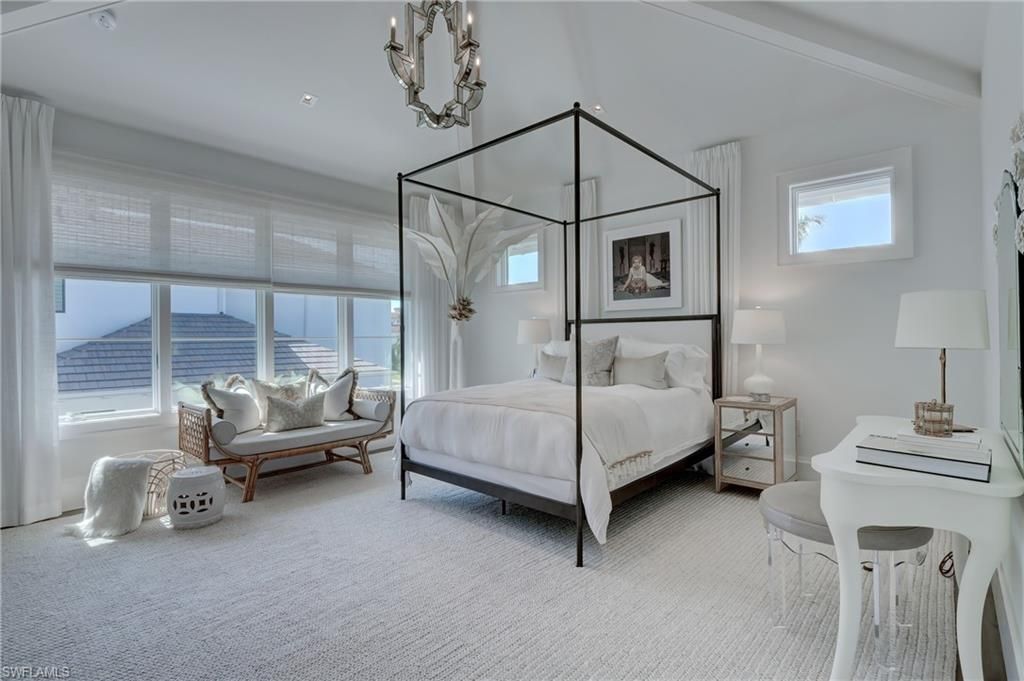Bedroom, Chandelier, Interior