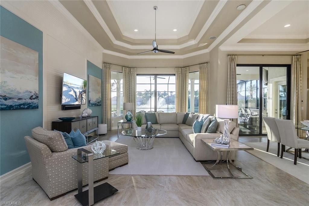 Dining room, Interior, Living room, Recessed Lighting
