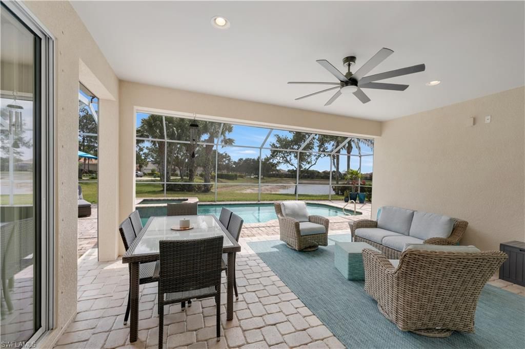 Glass Ceilings, Interior, Living room, Pool, Recessed Lighting, Sun Room