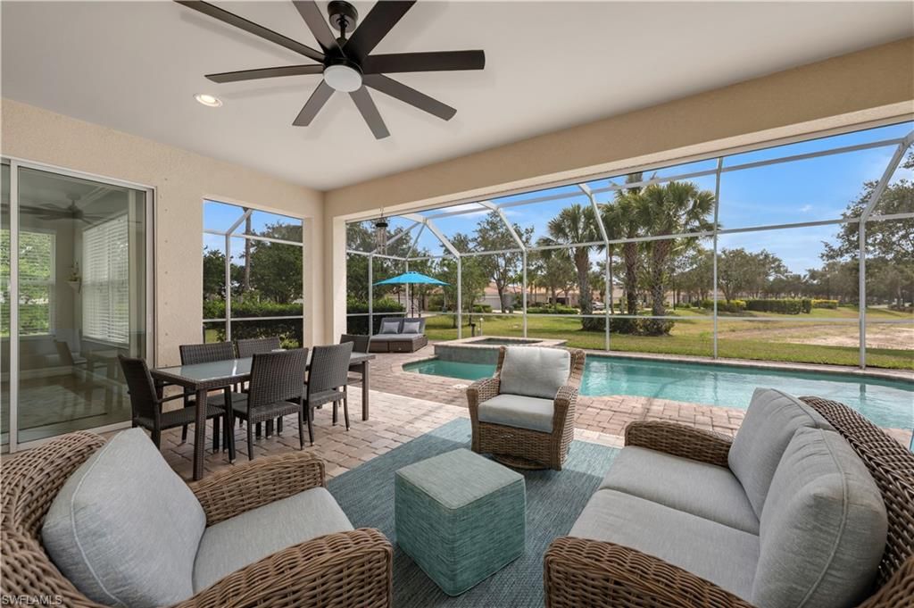 Dining room, Glass Ceilings, Interior, Pool, Recessed Lighting, Sun Room