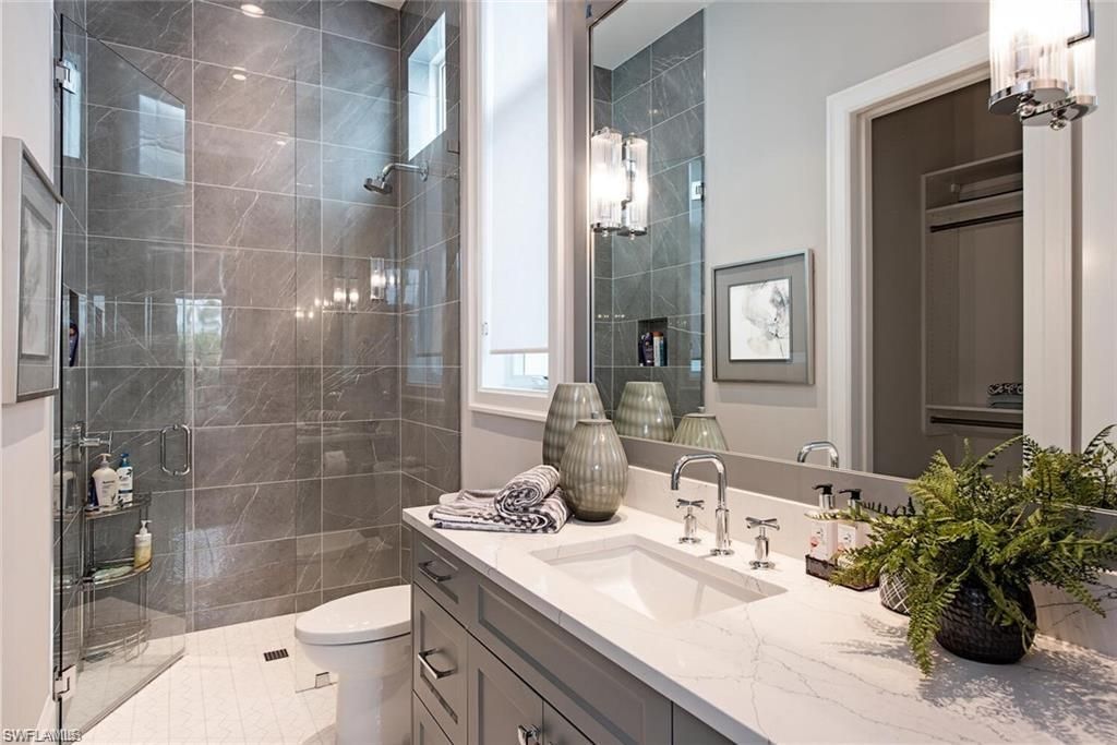 Bathroom, Glass Shower, Interior