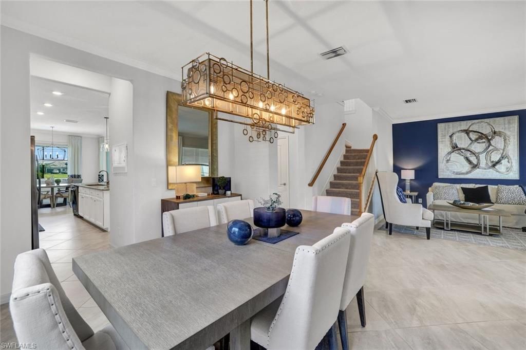 Dining room, Interior, Kitchen, Living room, Pendant Lights, Recessed Lighting