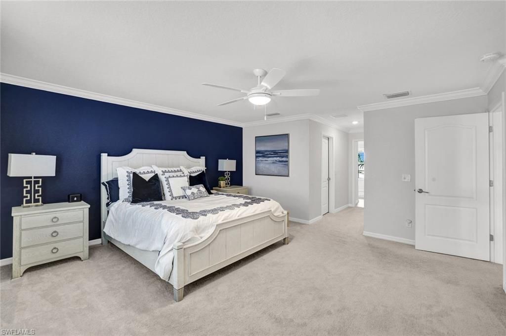 Bedroom, Interior, Recessed Lighting