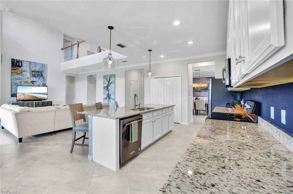 Dining room, Interior, Kitchen, Living room, Pendant Lights, Recessed Lighting