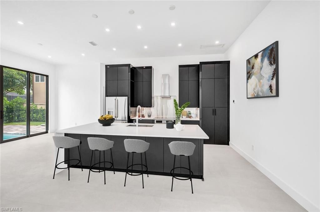 Interior, Kitchen, Recessed Lighting, Stainless Steel Appliances