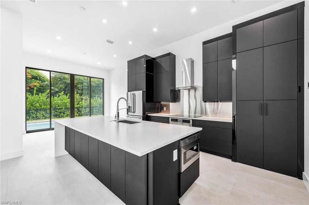 Interior, Kitchen, Recessed Lighting, Stainless Steel Appliances