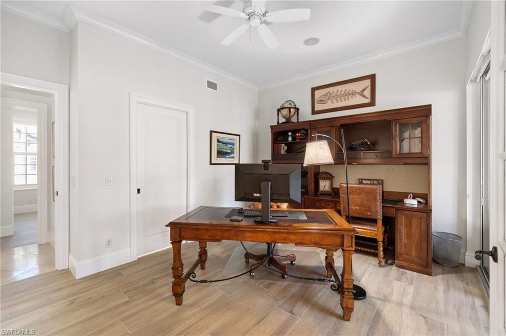 Home Office, Interior, Wood Texture Flooring