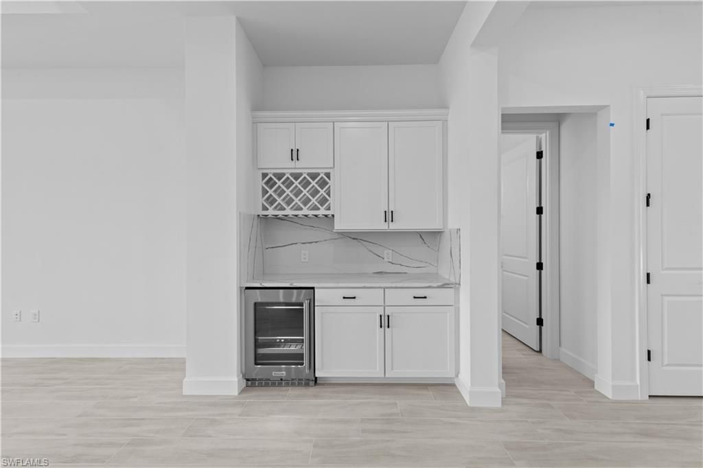 Interior, Kitchen, Marble Walls, Stainless Steel Appliances, Wood Texture Flooring