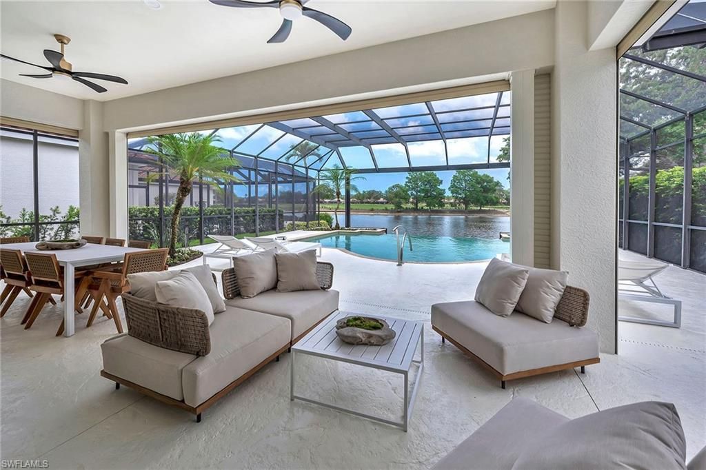 Dining room, Glass Ceilings, Interior, Living room, Pool, Sun Room, Water