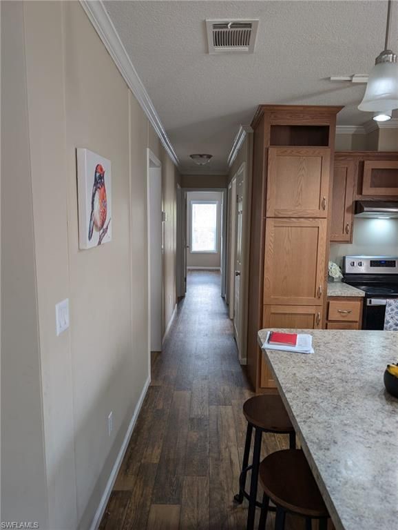 Interior, Kitchen, Pendant Lights, Wood Texture Flooring