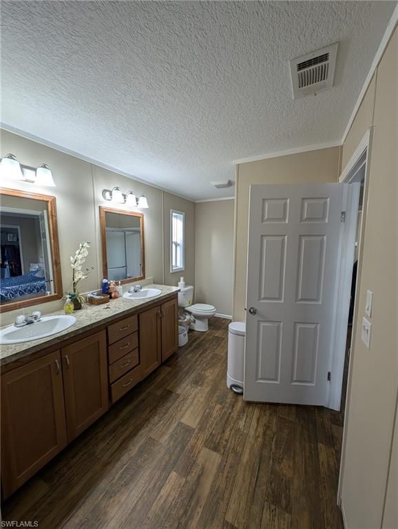 Bathroom, Dual Sink Vanities, Interior, Wood Texture Flooring