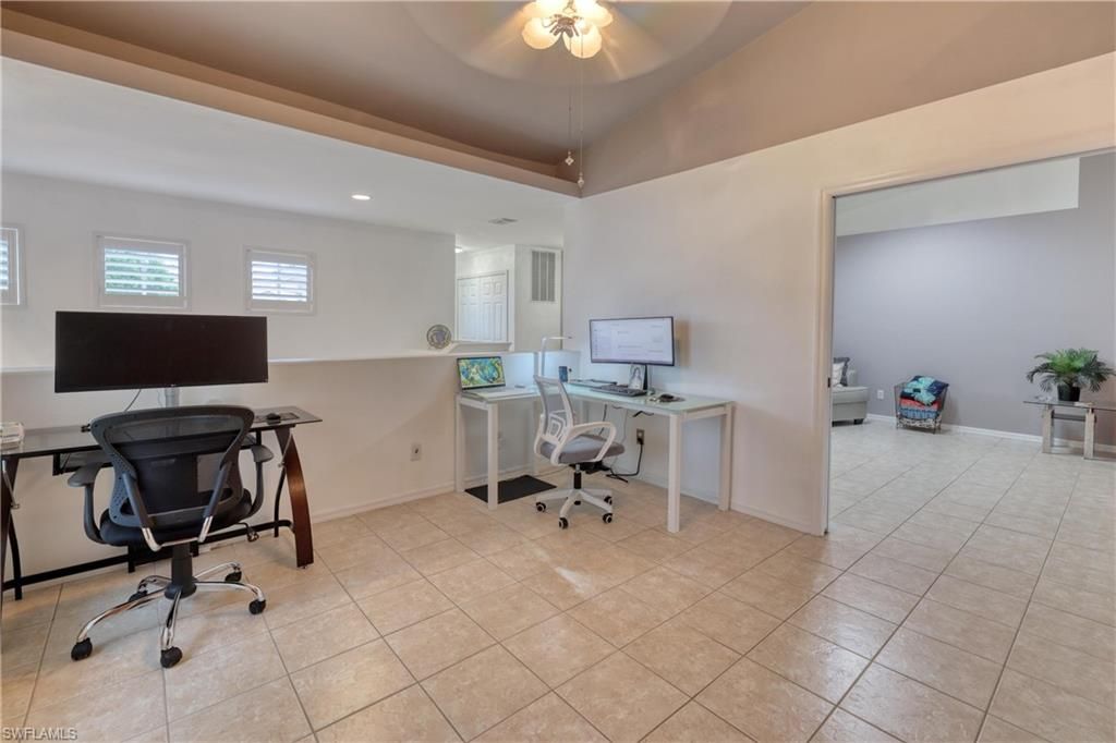 Home Office, Interior, Recessed Lighting