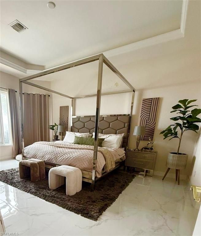 Bedroom, Interior, Marble