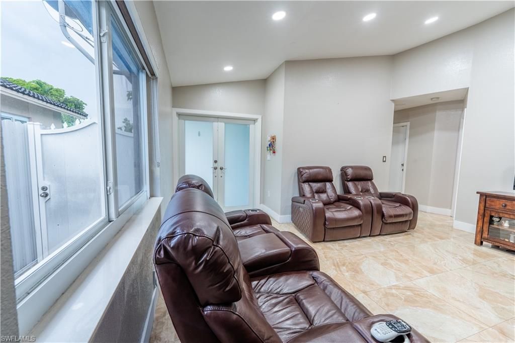 Home Theatre Room, Interior, Recessed Lighting