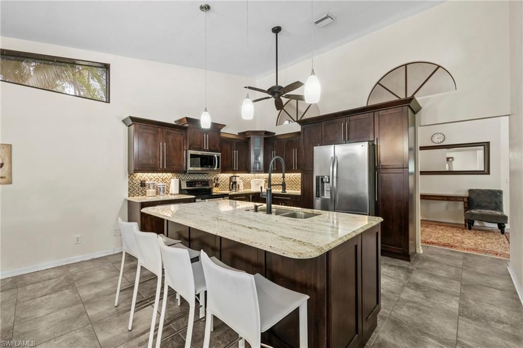 Interior, Kitchen, Pendant Lights, Stainless Steel Appliances