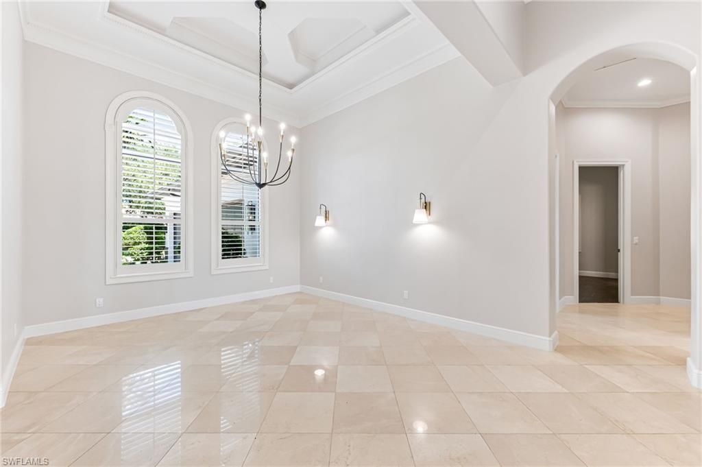Chandelier, Empty room, Interior, Pendant Lights, Recessed Lighting