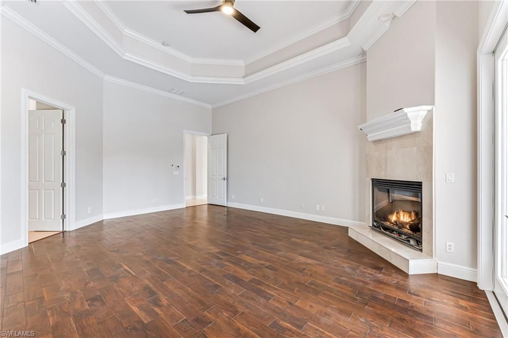 Empty room, Fireplace, Interior, Wood Texture Flooring