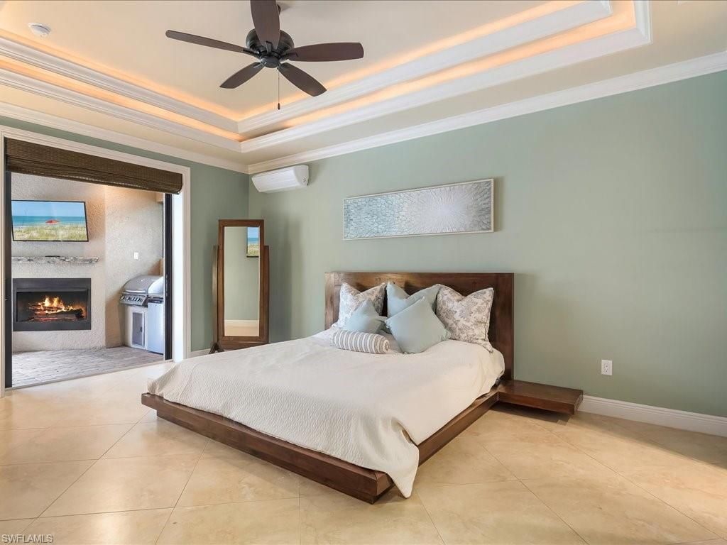Bedroom, Fireplace, Interior