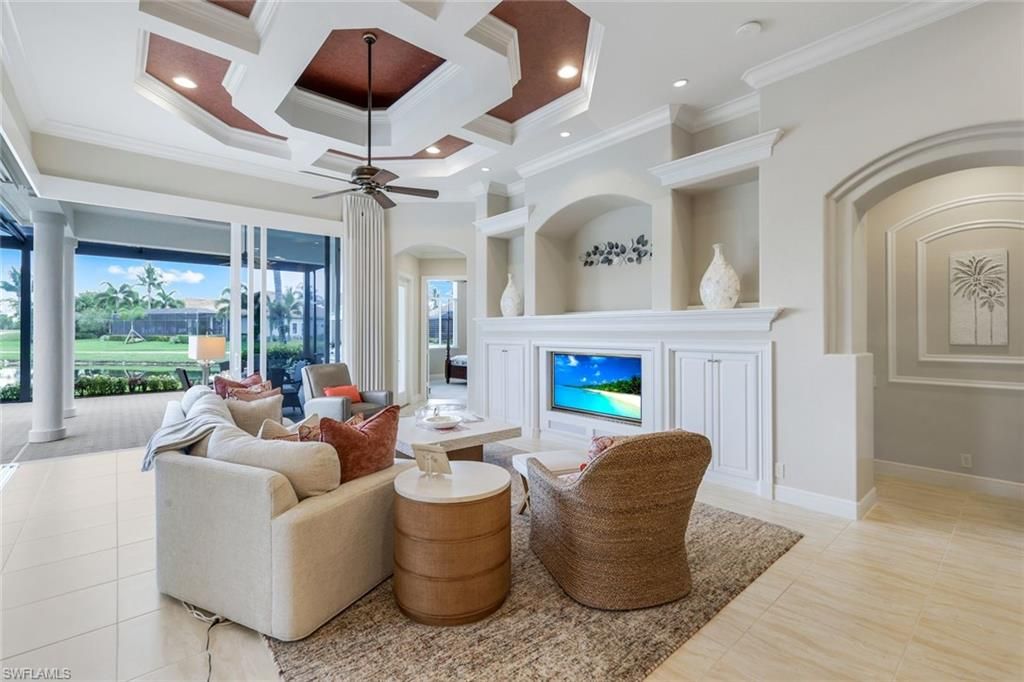 Interior, Living room, Recessed Lighting