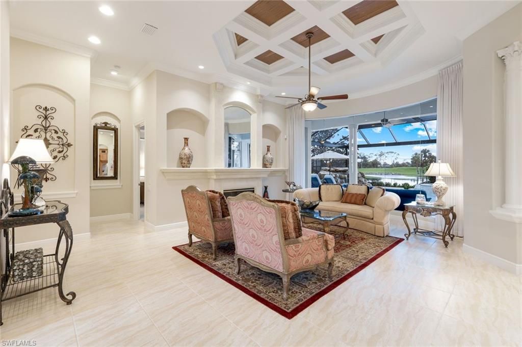 Interior, Living room, Recessed Lighting