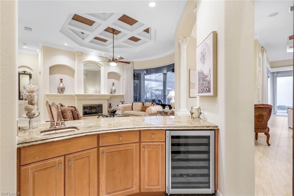 Fireplace, Interior, Living room, Recessed Lighting