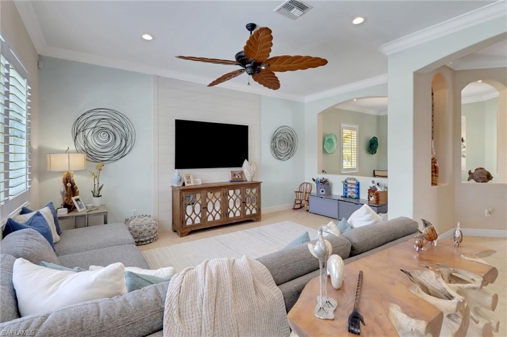 Interior, Living room, Recessed Lighting