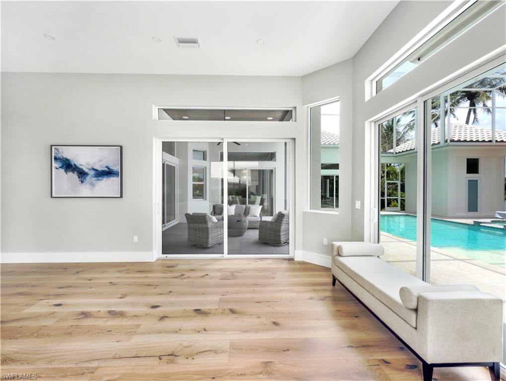 Interior, Pool, Recessed Lighting, Wood Texture Flooring