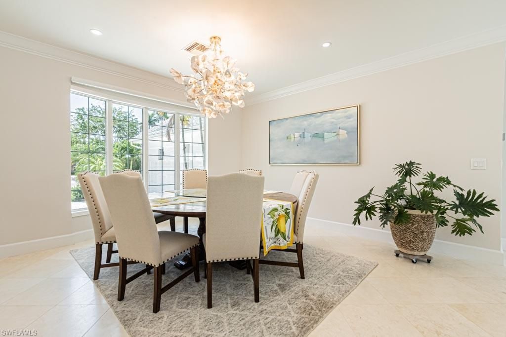 Chandelier, Dining room, Interior, Recessed Lighting