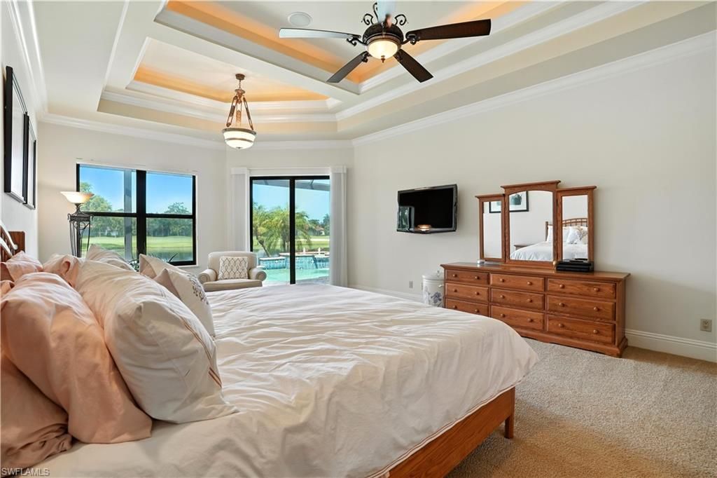 Bedroom, Interior, Pendant Lights, Water