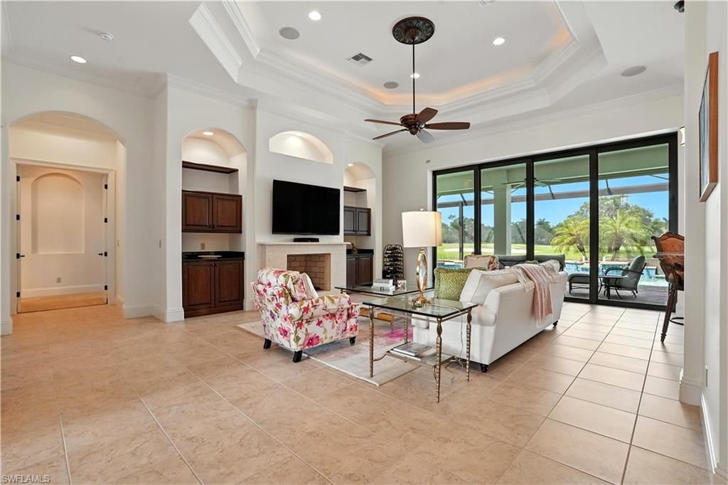 Interior, Living room, Recessed Lighting