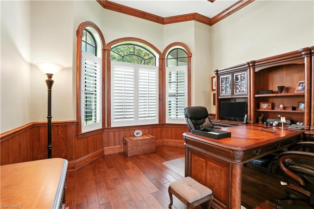 Home Office, Interior, Wood Texture Flooring