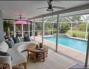 Glass Ceilings, Interior, Living room, Pool, Sun Room