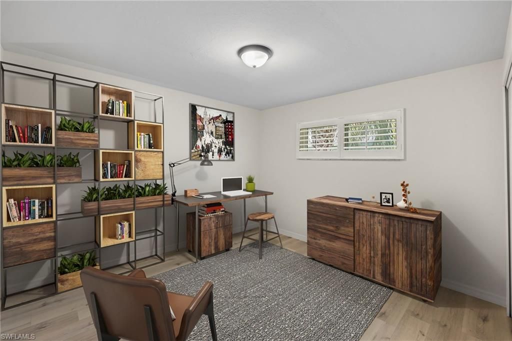 Home Office, Interior, Wood Texture Flooring