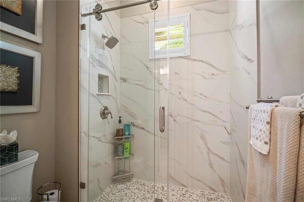 Bathroom, Glass Shower, Interior, Marble Walls