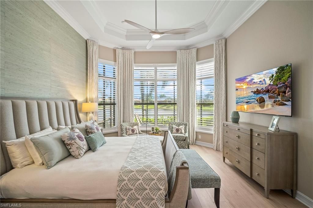 Bedroom, Interior, Water, Wood Texture Flooring