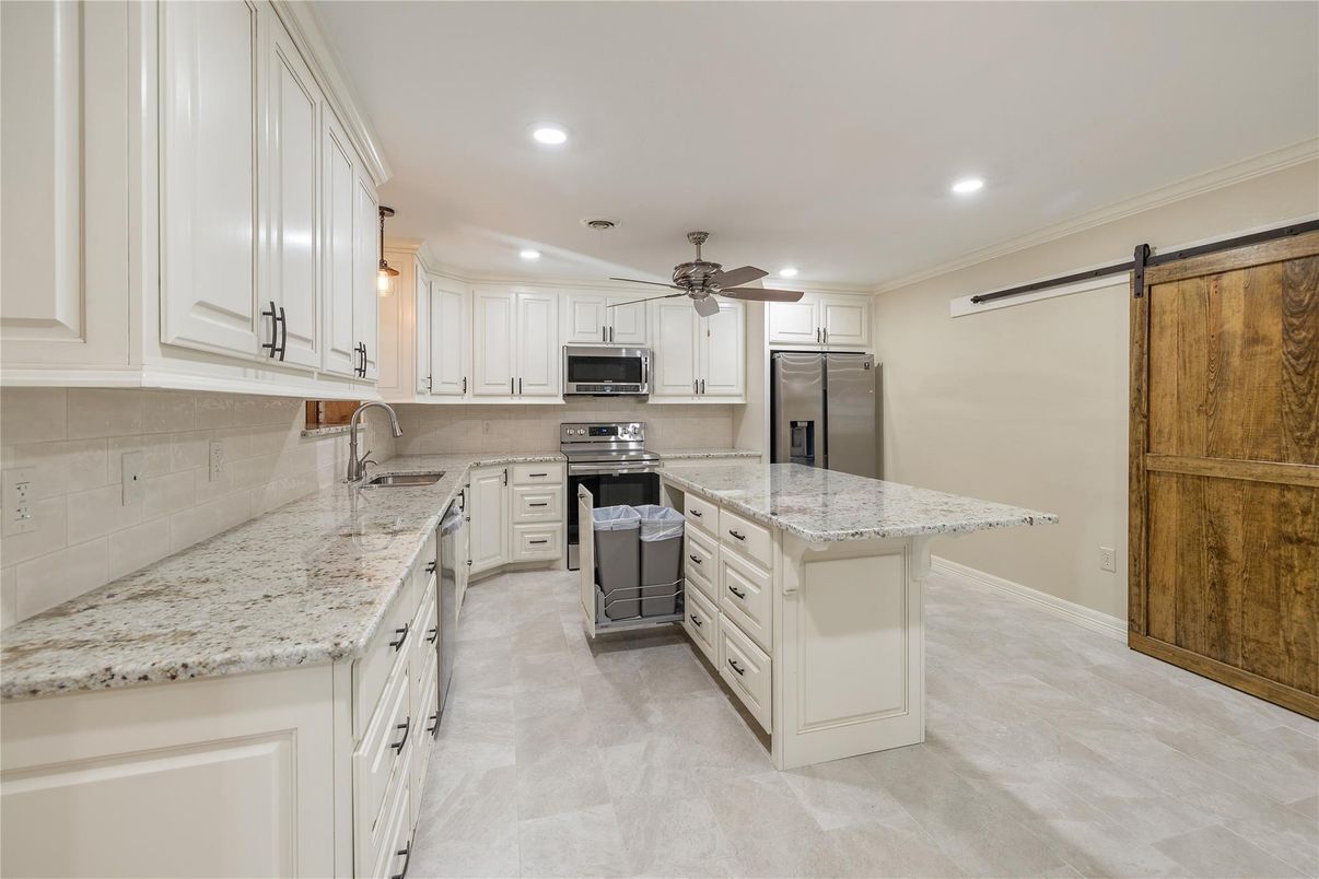 Interior, Kitchen, Recessed Lighting, Stainless Steel Appliances