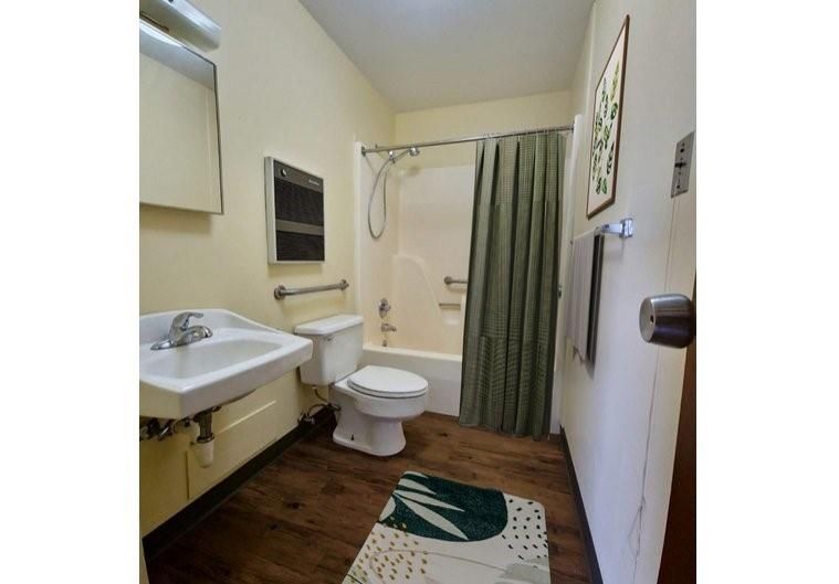 Bathroom, Interior, Wood Texture Flooring
