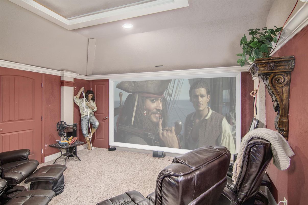 Home Theatre Room, Interior, Recessed Lighting, Theatre Room