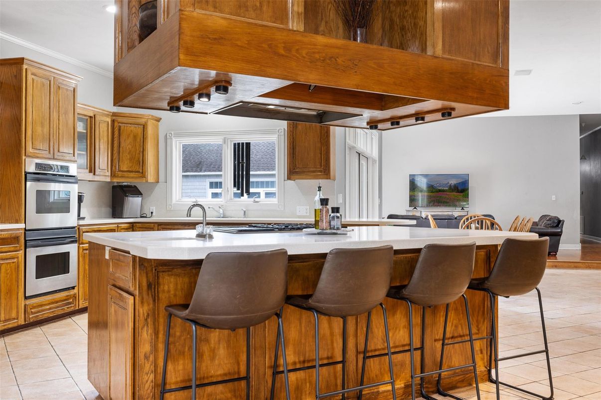 Interior, Kitchen, Stainless Steel Appliances, Wooden Beams