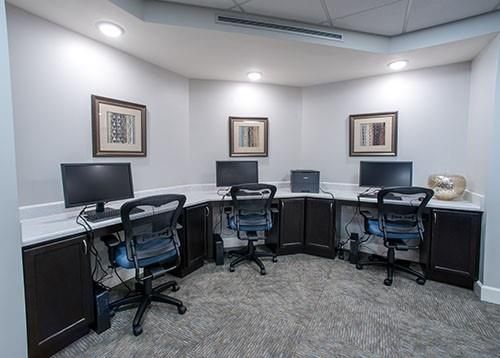 Home Office, Interior, Recessed Lighting